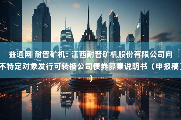 益通网 耐普矿机: 江西耐普矿机股份有限公司向不特定对象发行可转换公司债券募集说明书（申报稿）