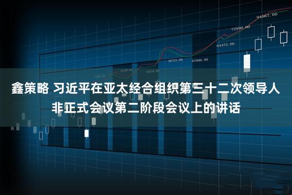 鑫策略 习近平在亚太经合组织第三十二次领导人非正式会议第二阶段会议上的讲话